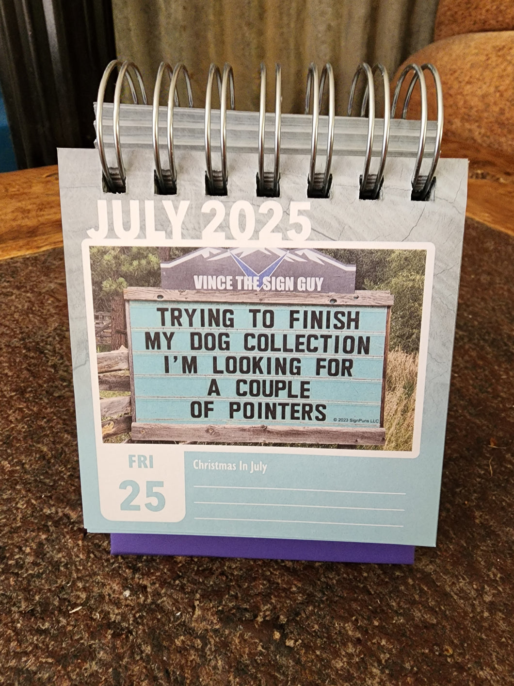 2025 Daily Calendar
